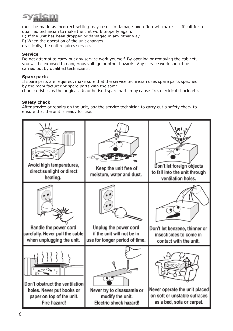 System Fidelity CD-250 User Manual | Page 5 / 15