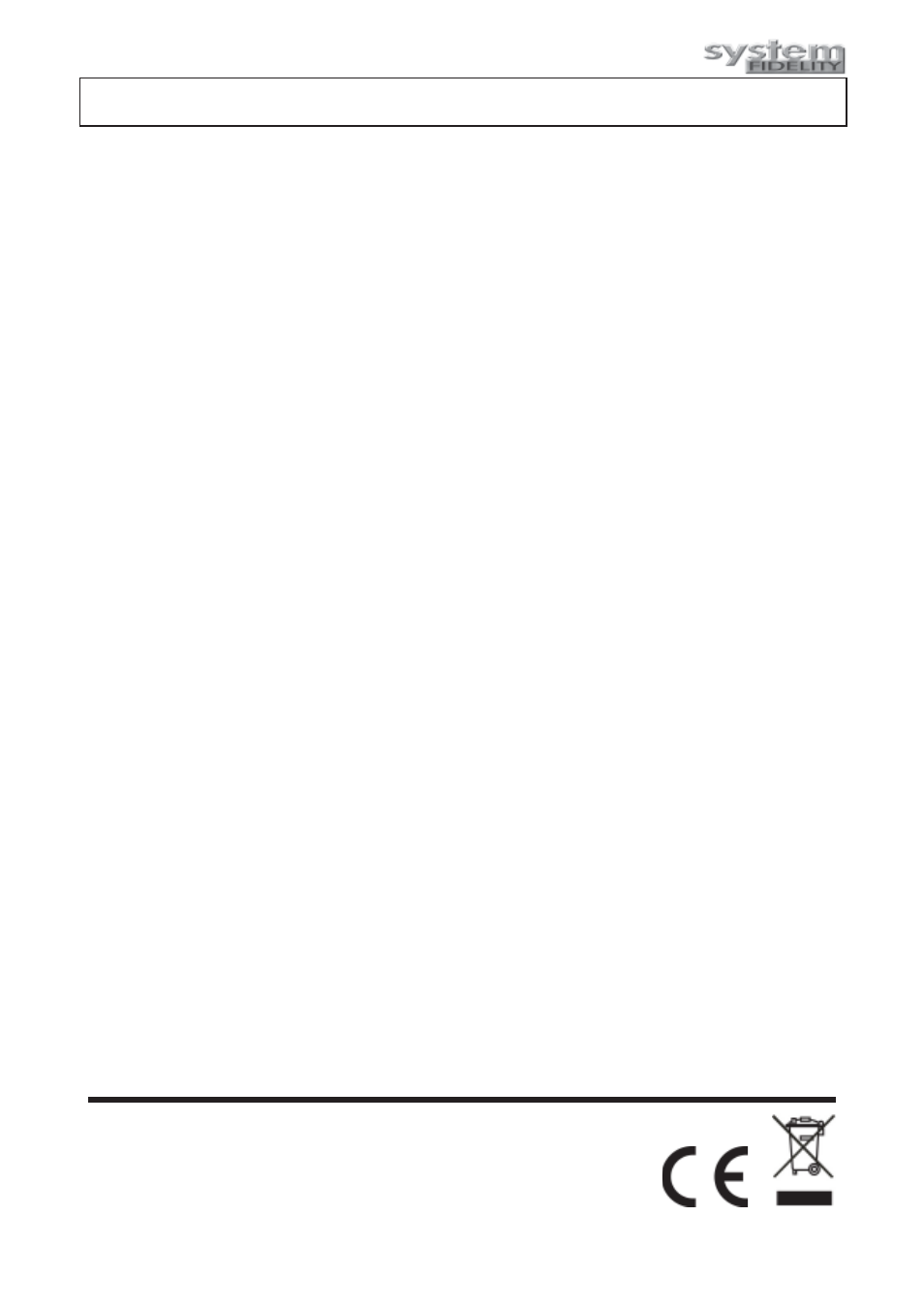 Technical data | System Fidelity RS-250 User Manual | Page 16 / 17