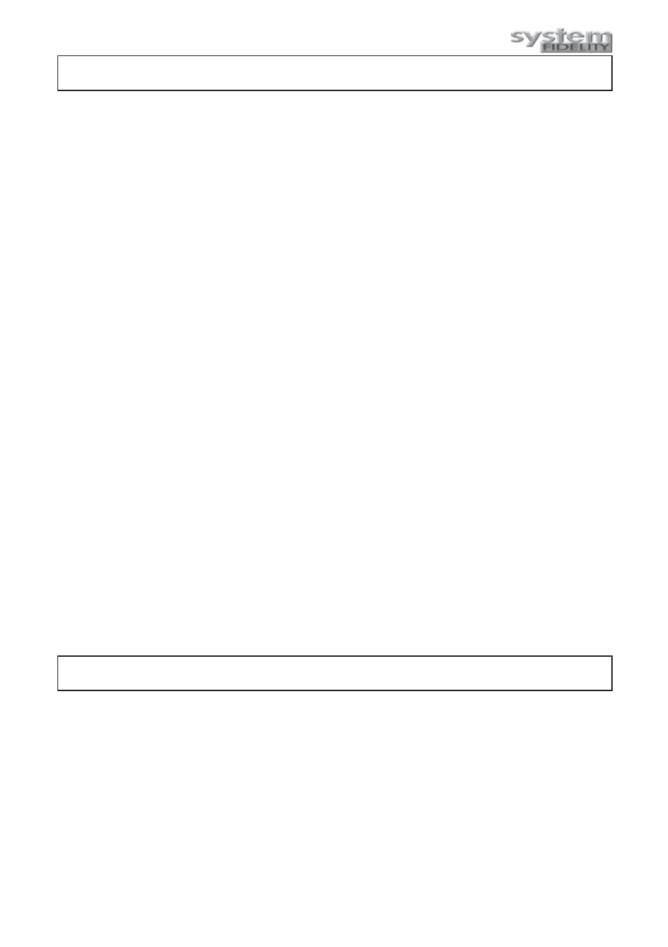 System Fidelity RS-250 User Manual | Page 2 / 17