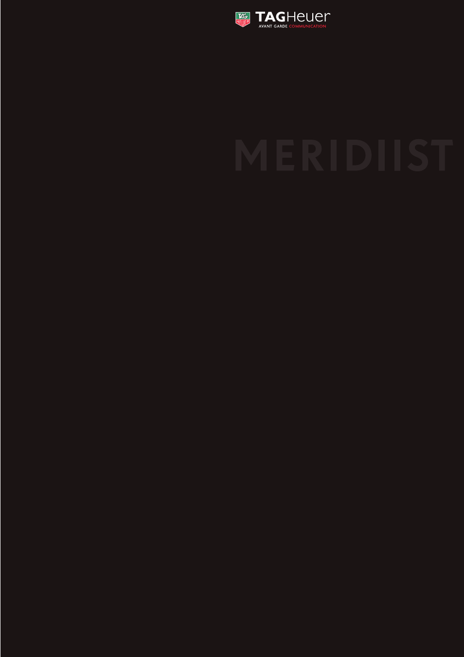 TAG Heuer MERIDIIST User Manual | 49 pages