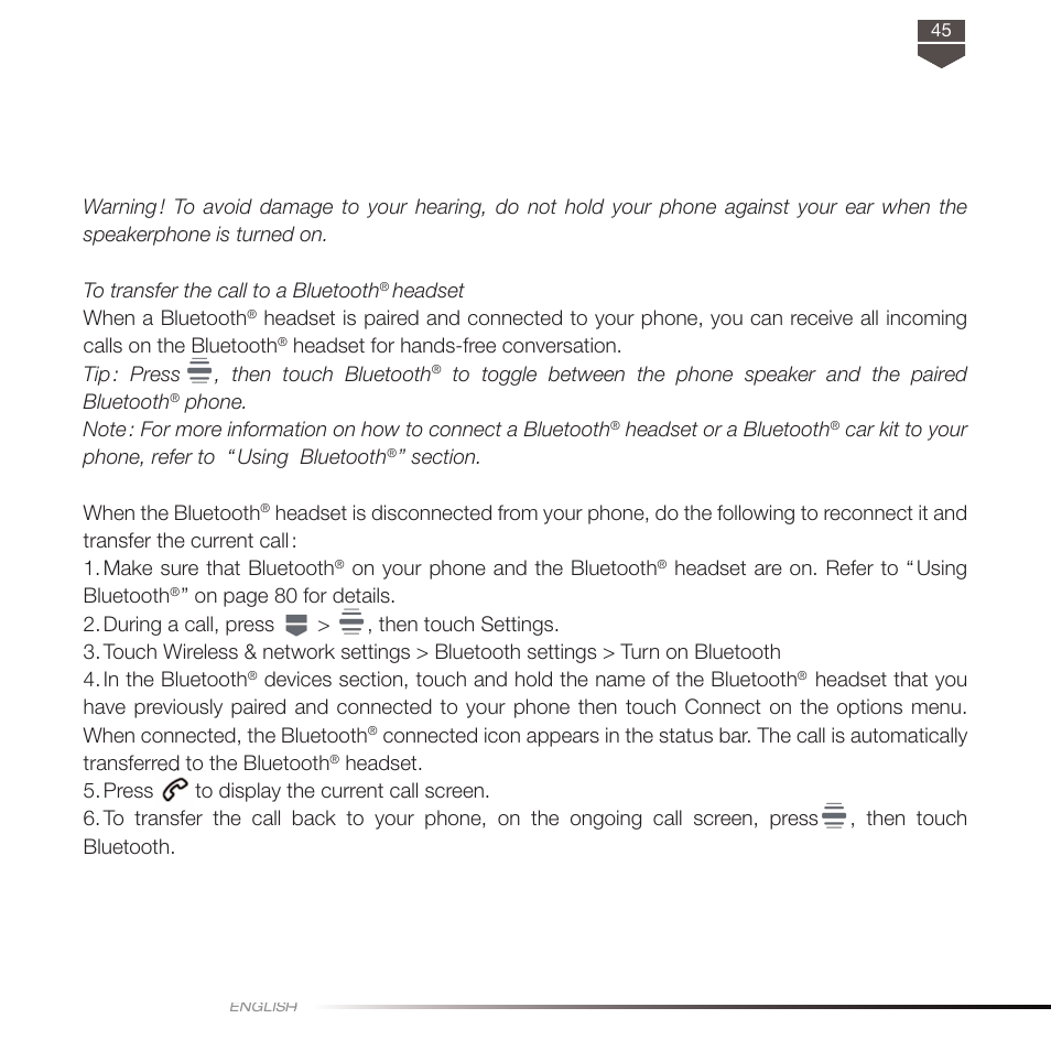 TAG Heuer LINK User Manual | Page 45 / 114