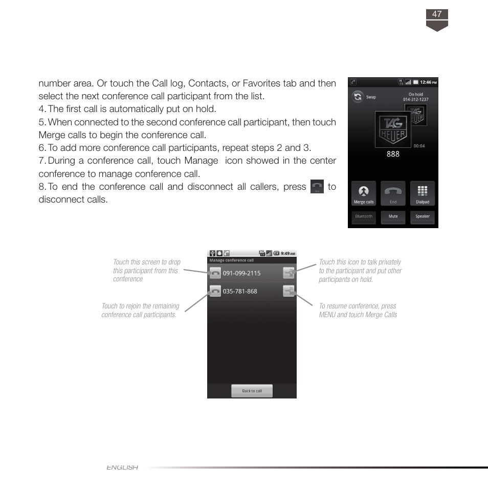 TAG Heuer LINK User Manual | Page 47 / 114