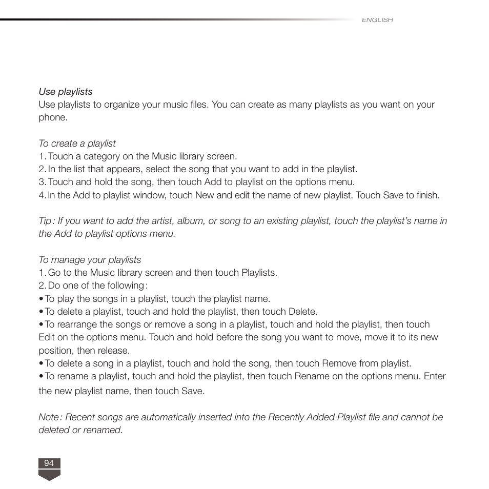 TAG Heuer LINK User Manual | Page 94 / 114