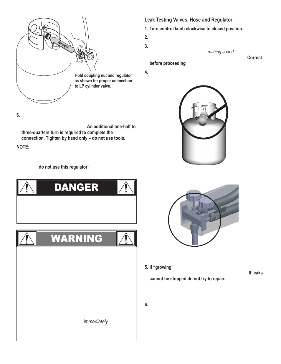 Danger, Warning | Char-Broil MULTI PURPOSE COOKER 11101706 User Manual | Page 7 / 20