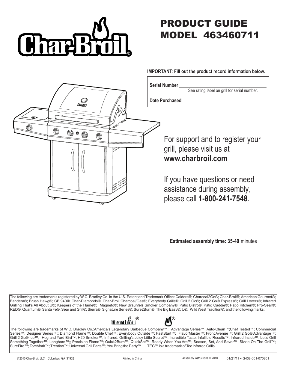 Char-Broil 463460711 User Manual | 32 pages