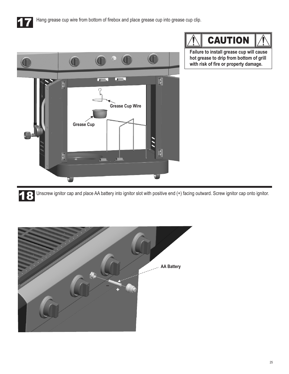 Caution | Char-Broil 463460711 User Manual | Page 25 / 32