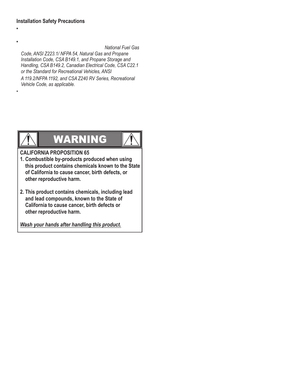 Warning | Char-Broil 10101480 User Manual | Page 3 / 20