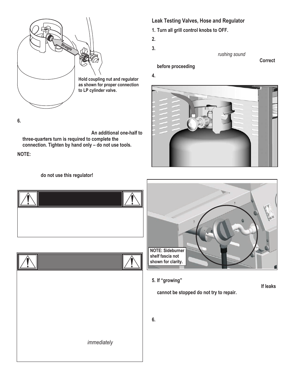 Danger, Warning | Char-Broil 463271108 User Manual | Page 6 / 32