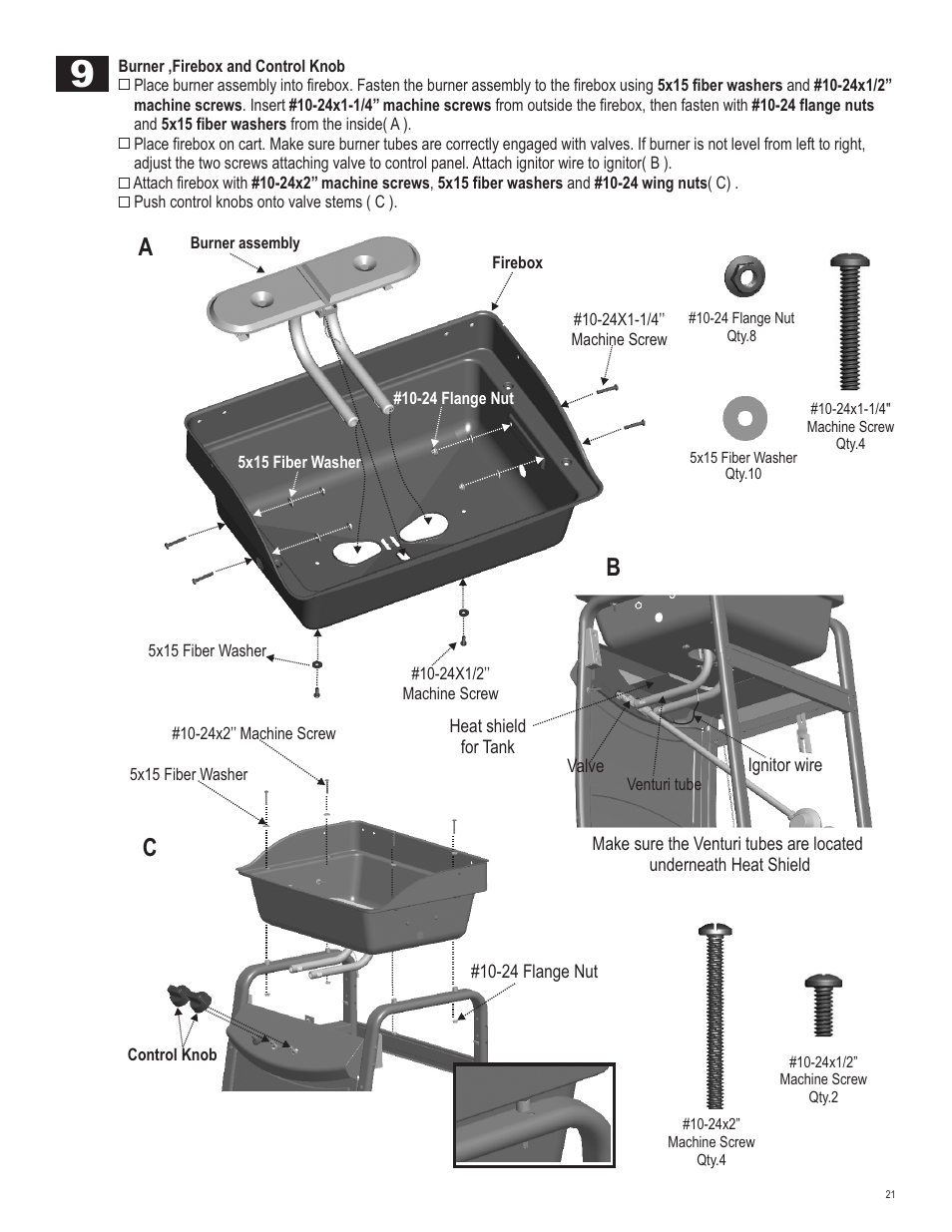 Ab c | Char-Broil 463620412 User Manual | Page 21 / 32