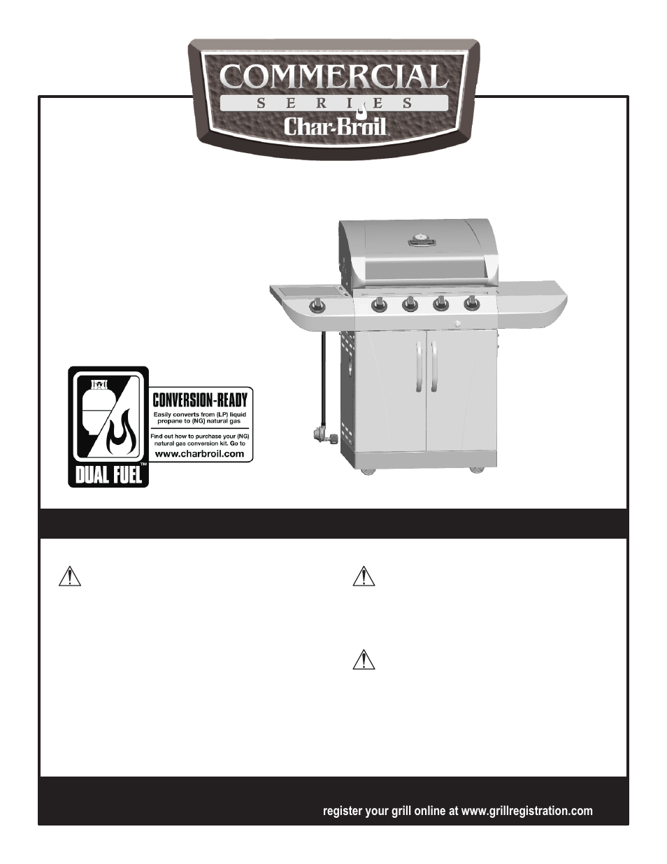 Char-Broil COMMERCIAL 463268008 User Manual | 32 pages