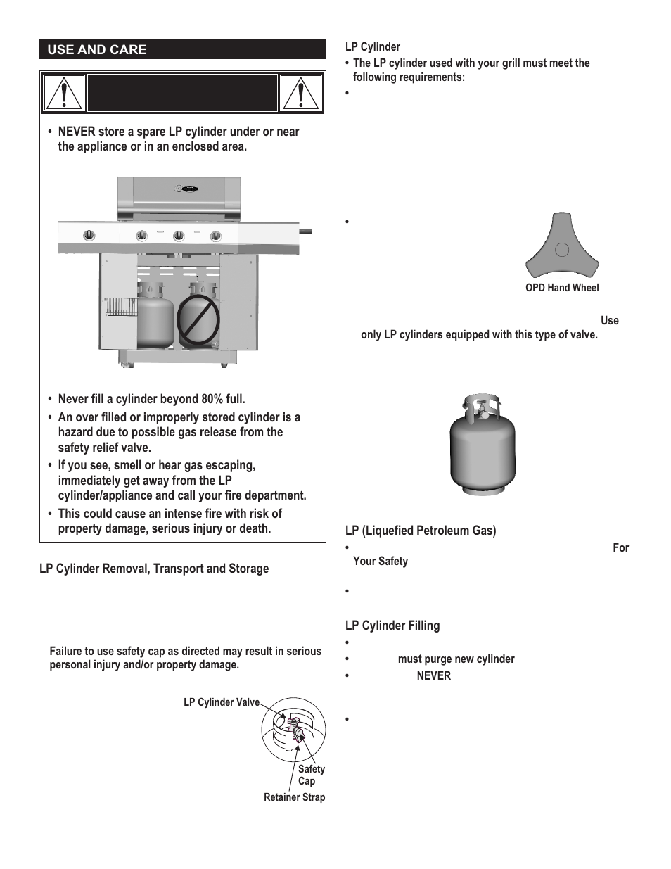 Danger | Char-Broil RED 463250108 User Manual | Page 4 / 28