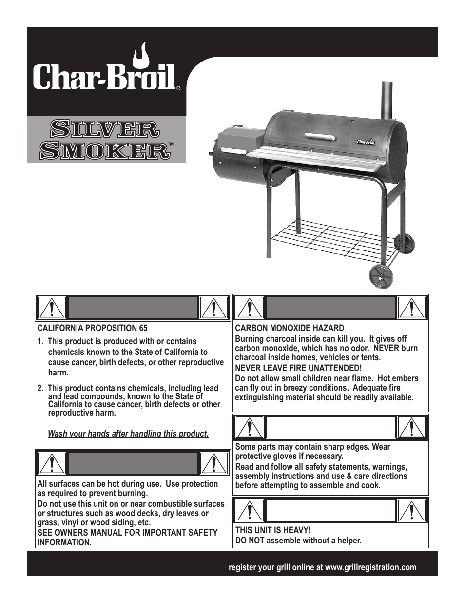 Char-Broil 7201560 User Manual | 16 pages