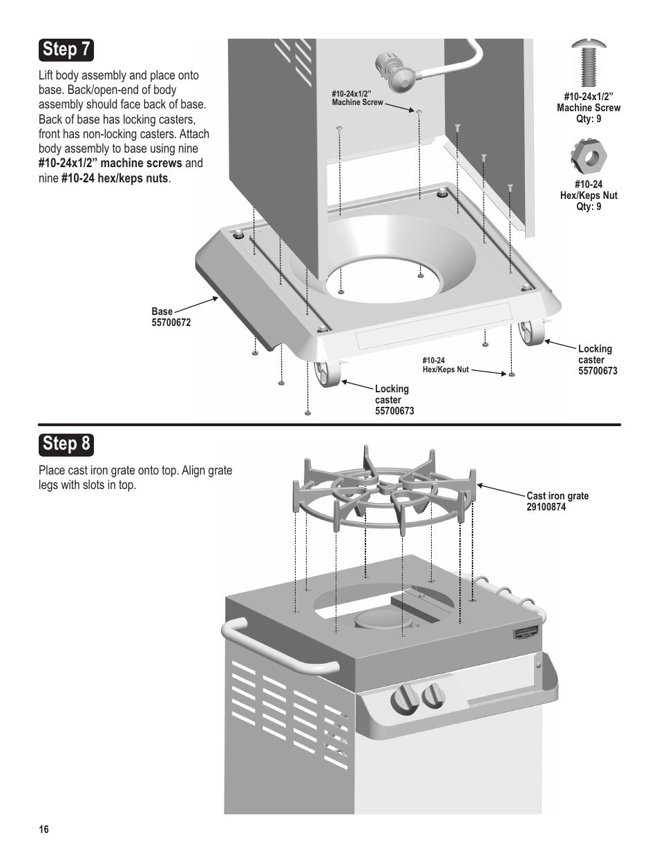 Step 8 step 7 | Char-Broil 5101194 User Manual | Page 16 / 20