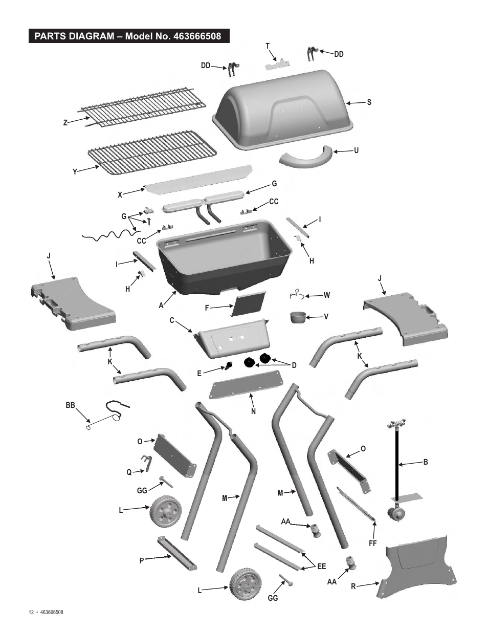 Char-Broil Charbroil QUickset 463666508 User Manual | Page 12 / 28