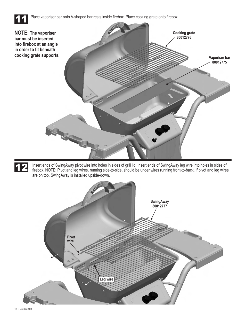 Char-Broil Charbroil QUickset 463666508 User Manual | Page 18 / 28