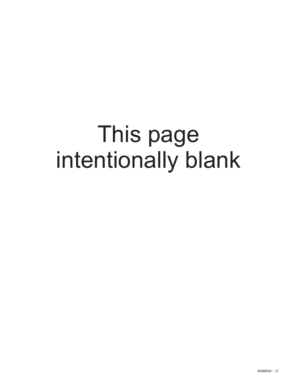 This page intentionally blank | Char-Broil Charbroil QUickset 463666508 User Manual | Page 27 / 28
