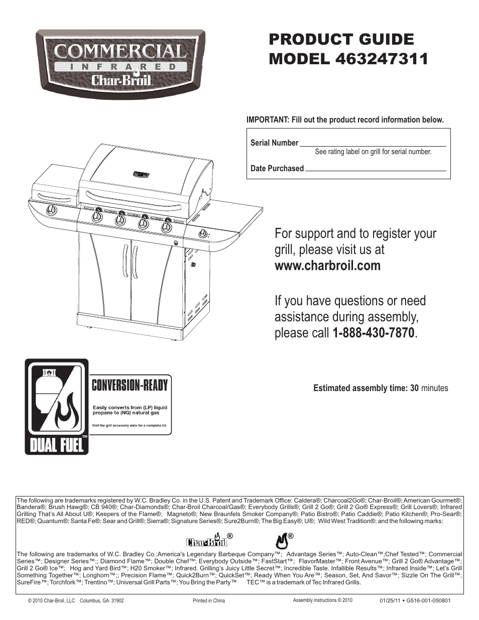 Char-Broil 463247311 User Manual | 32 pages