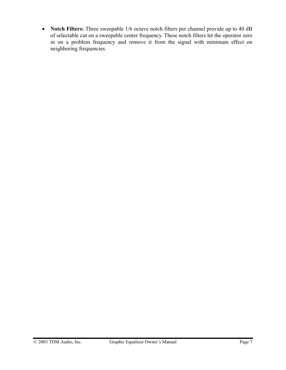 TDM Audio 30GE-1 User Manual | Page 7 / 17