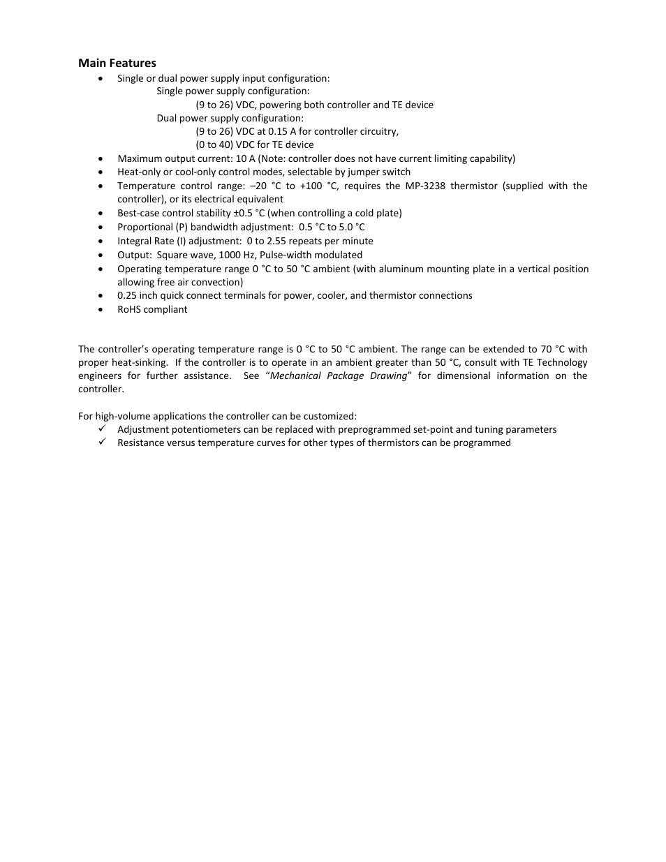 TE Technology TC-24-10 User Manual | Page 6 / 23