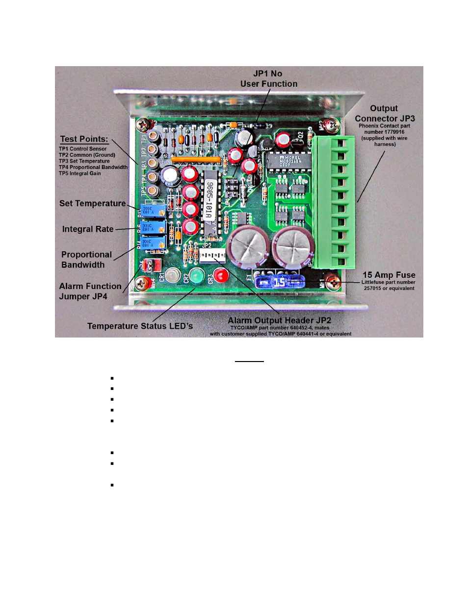 Component identification | TE Technology TC-24-12 User Manual | Page 12 / 20