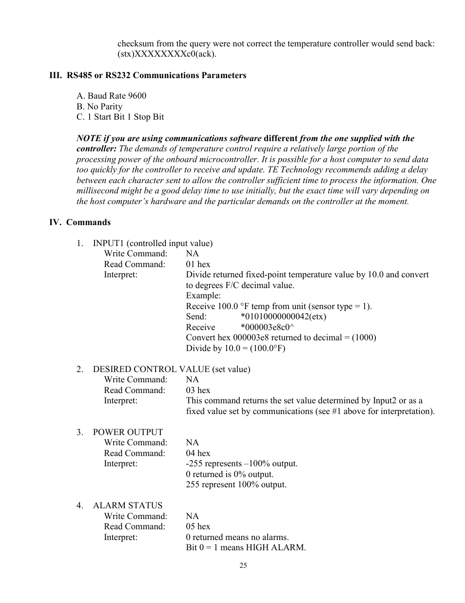 TE Technology TC-24-25 User Manual | Page 25 / 35