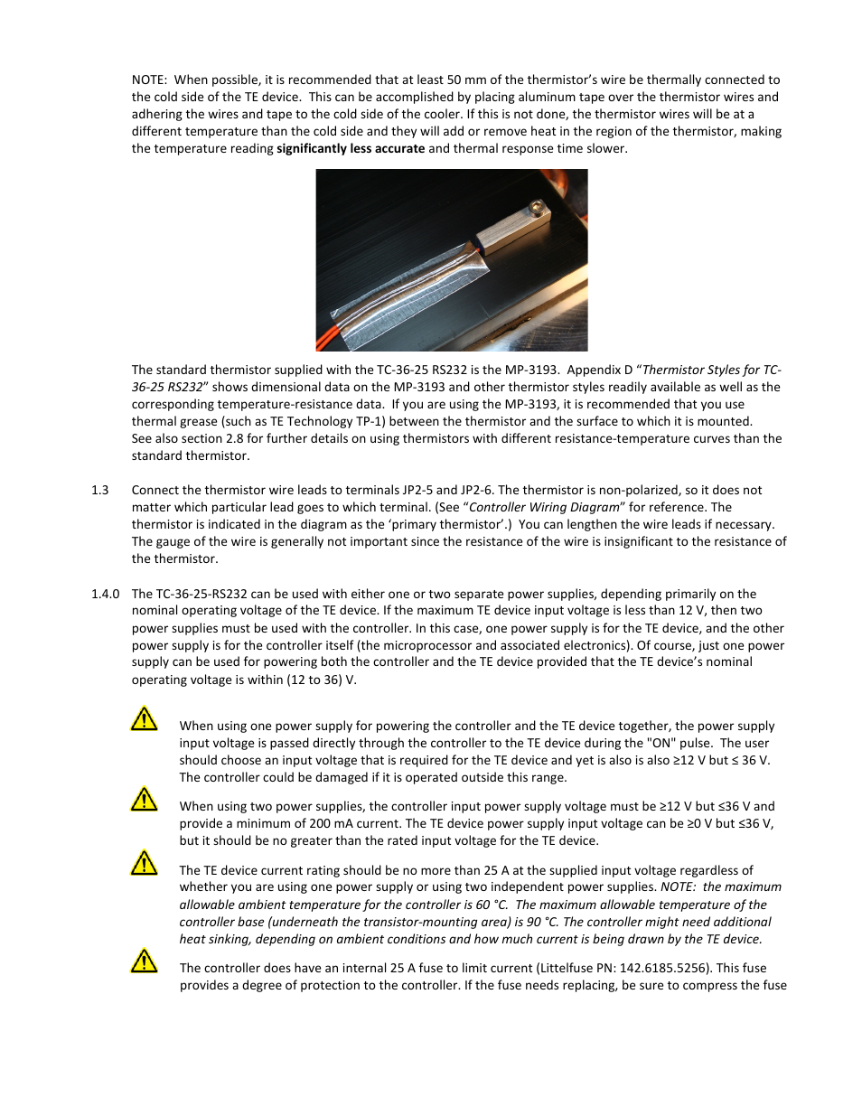 TE Technology TC-36-25-RS232 User Manual | Page 14 / 59