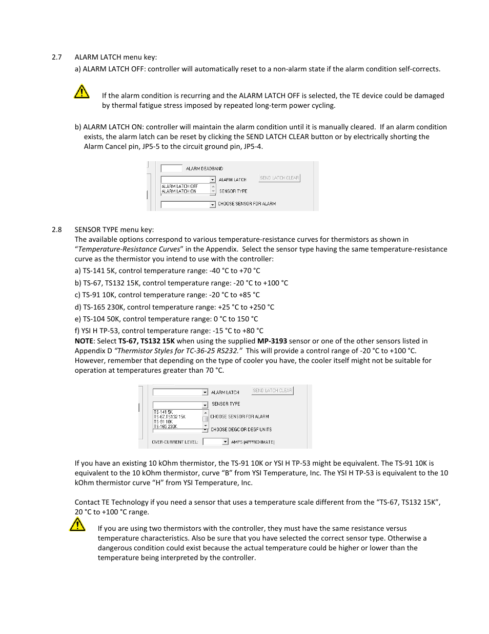 TE Technology TC-36-25-RS232 User Manual | Page 21 / 59