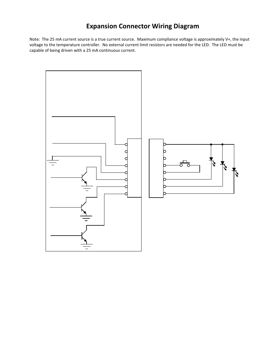 Expansion connector wiring diagram | TE Technology TC-36-25-RS232 User Manual | Page 35 / 59