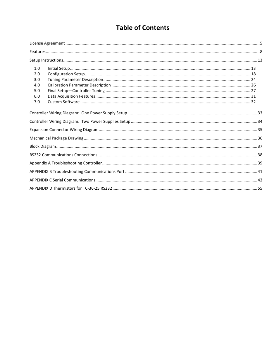 TE Technology TC-36-25-RS232 User Manual | Page 4 / 59