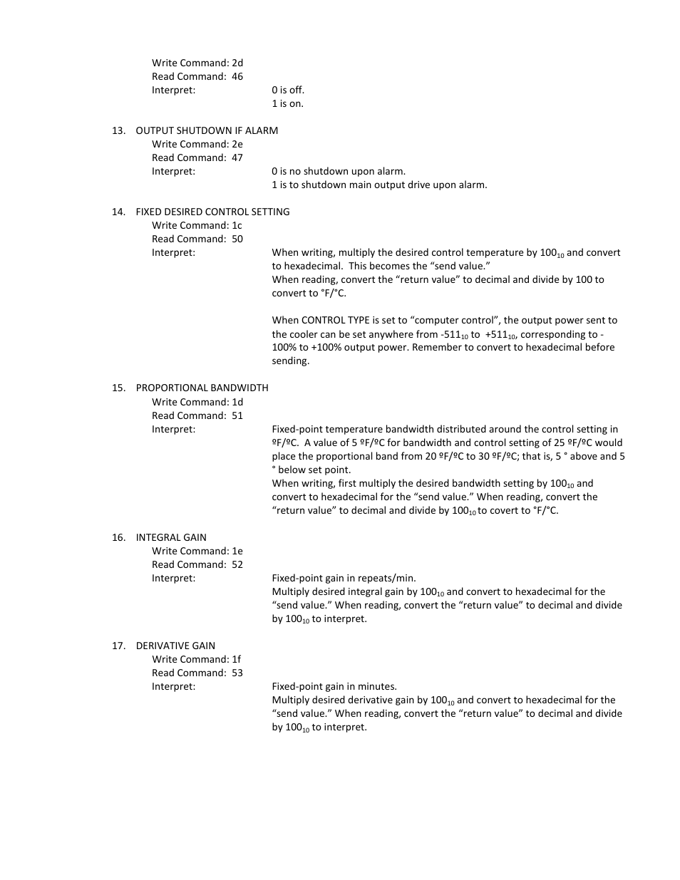 TE Technology TC-36-25-RS232 User Manual | Page 48 / 59