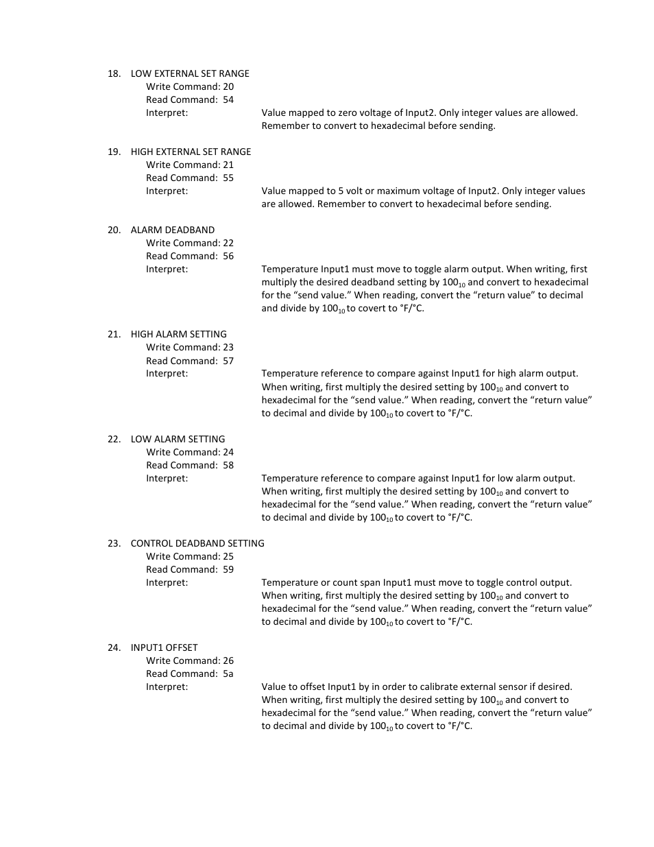 TE Technology TC-36-25-RS232 User Manual | Page 49 / 59