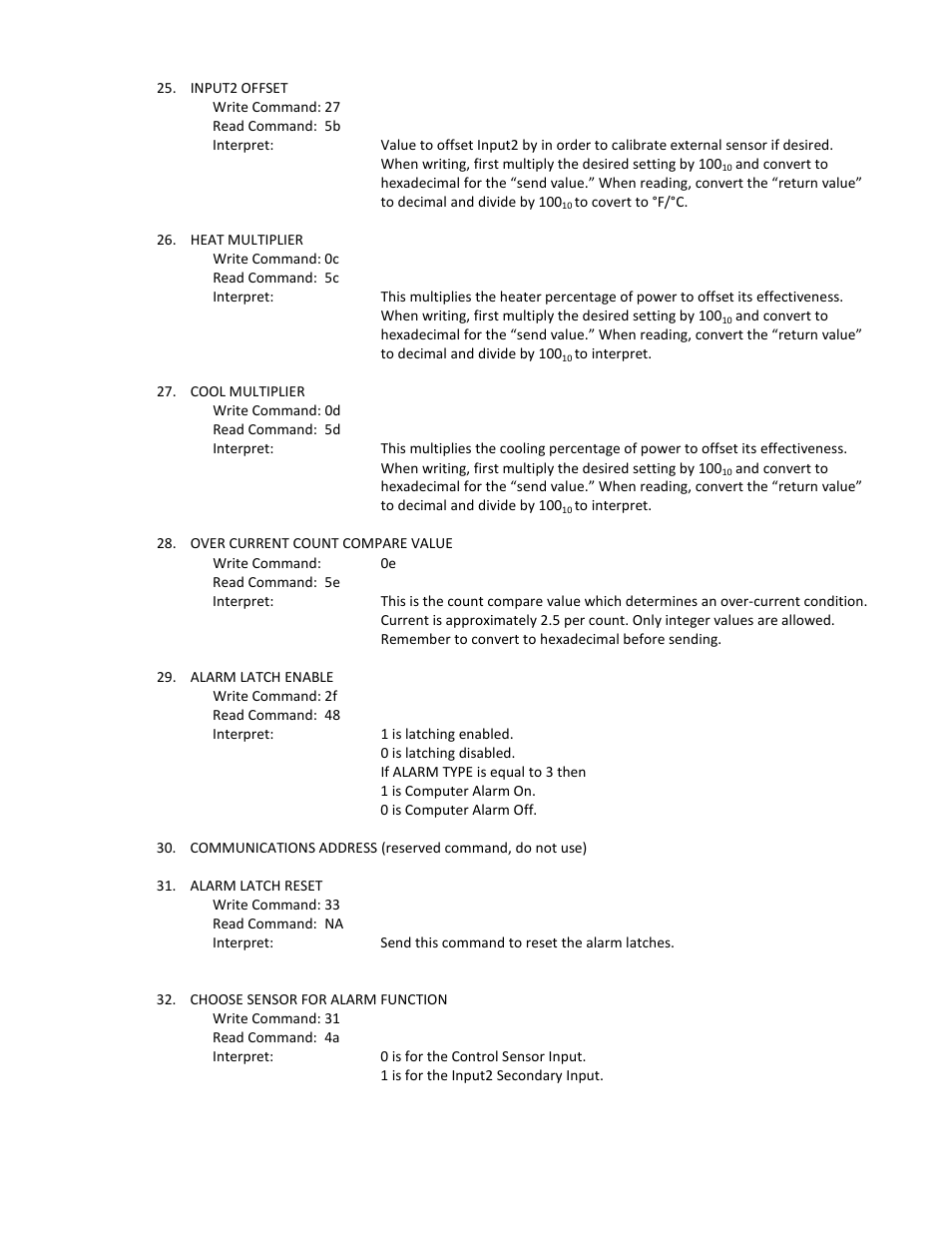 TE Technology TC-36-25-RS232 User Manual | Page 50 / 59