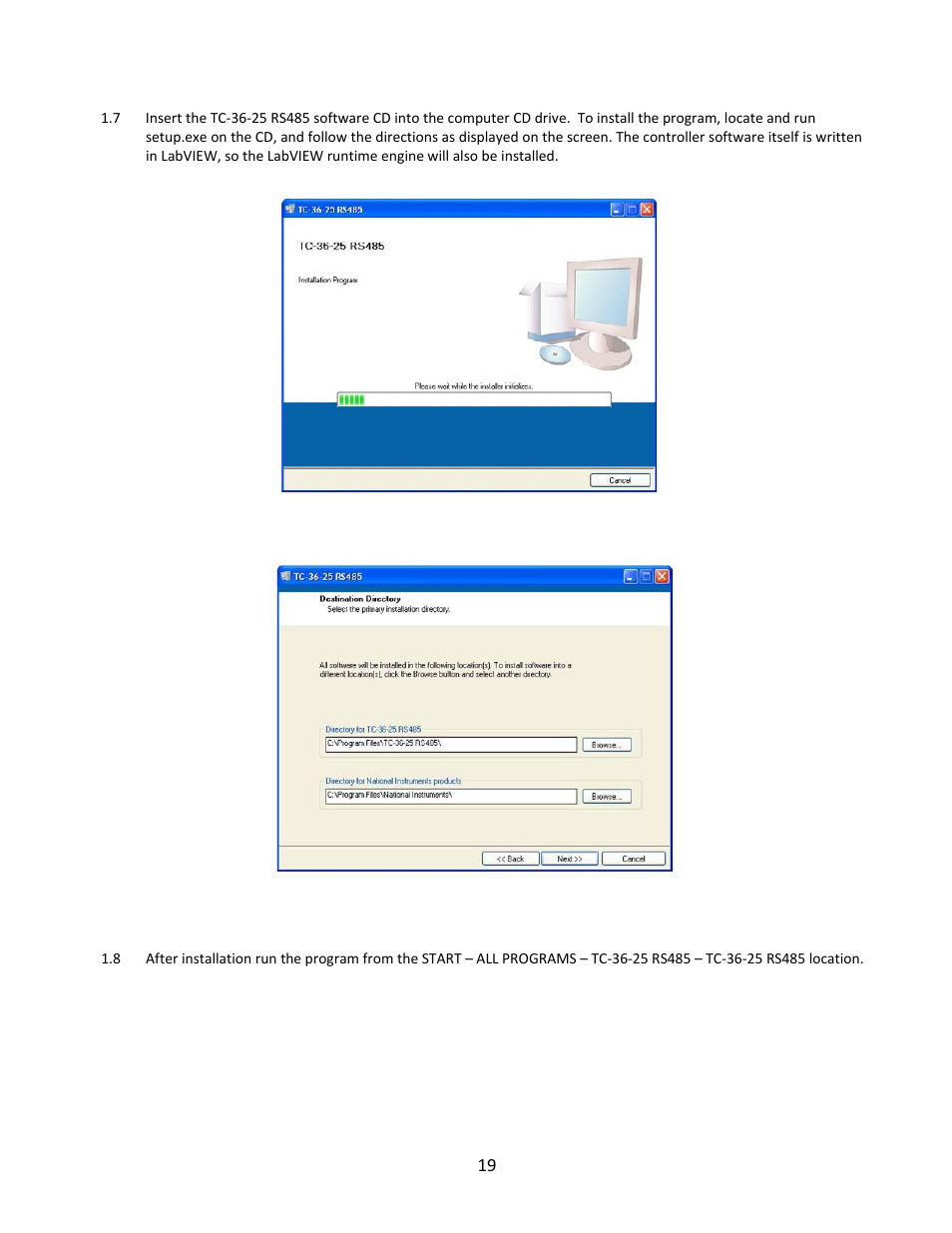 TE Technology TC-36-25-RS485 User Manual | Page 19 / 61