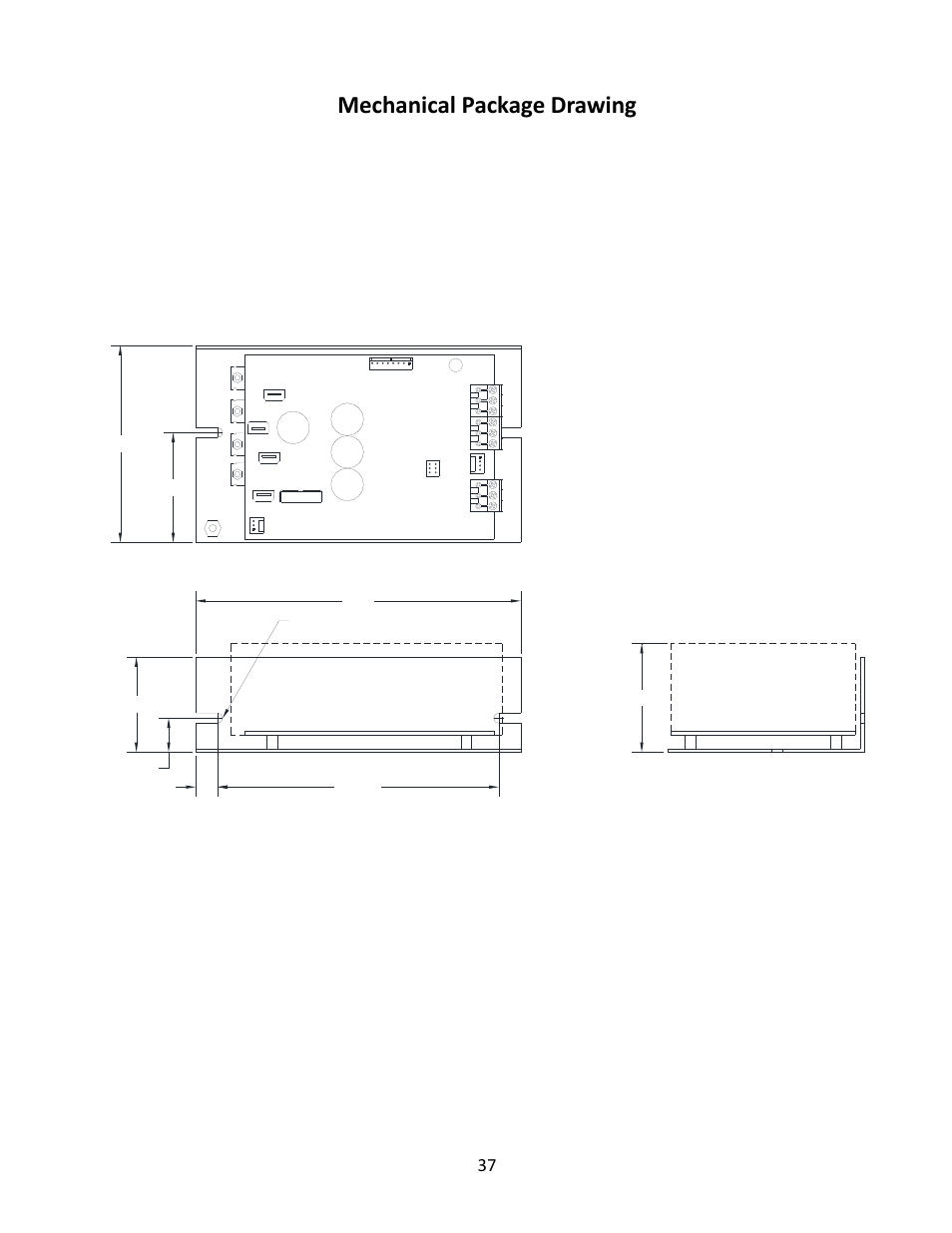 Mechanical package drawing | TE Technology TC-36-25-RS485 User Manual | Page 37 / 61