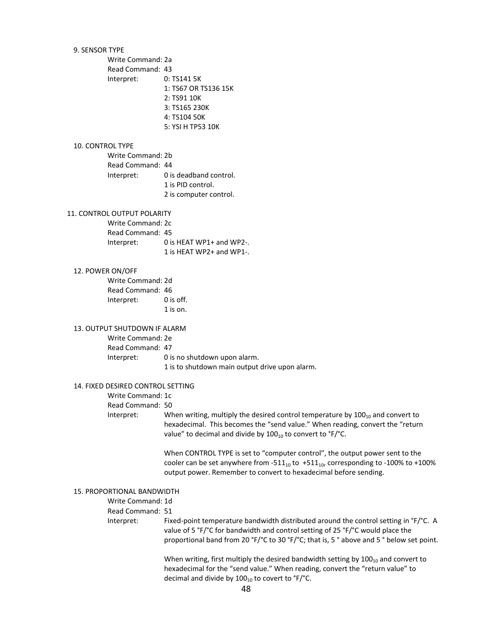 TE Technology TC-36-25-RS485 User Manual | Page 48 / 61