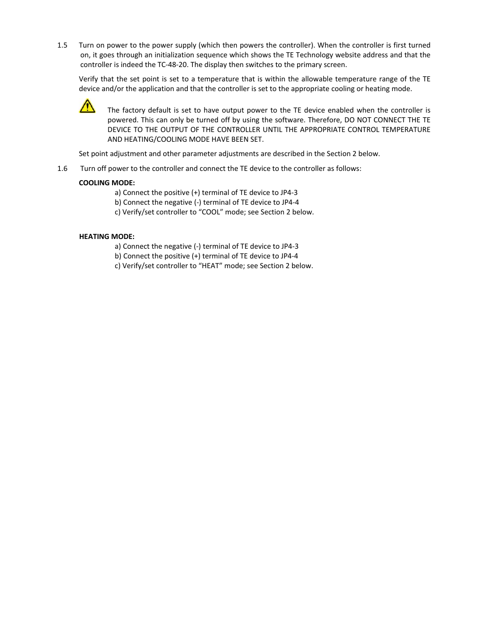TE Technology TC-48-20 User Manual | Page 17 / 58