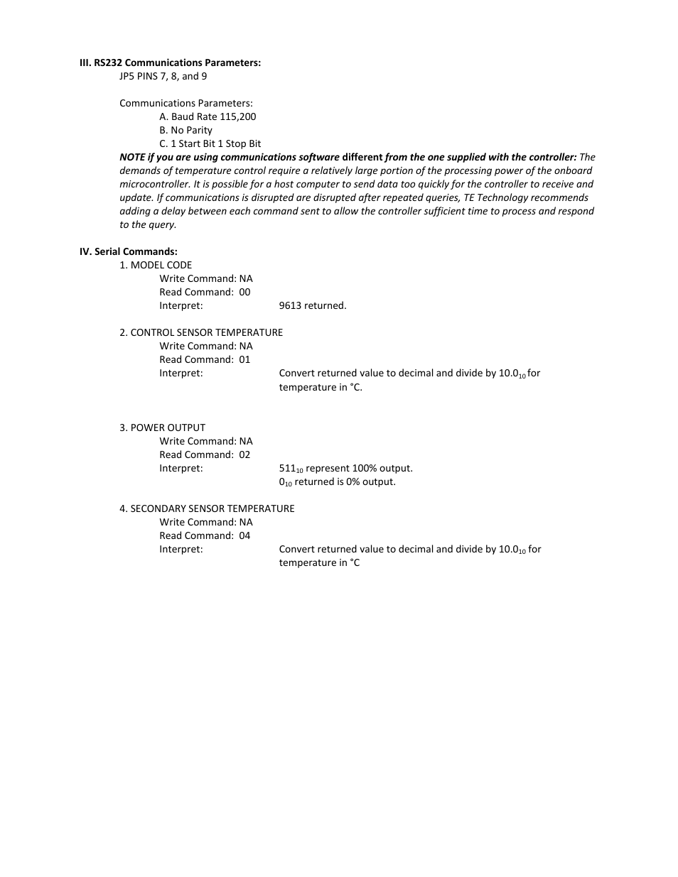 TE Technology TC-48-20 User Manual | Page 51 / 58