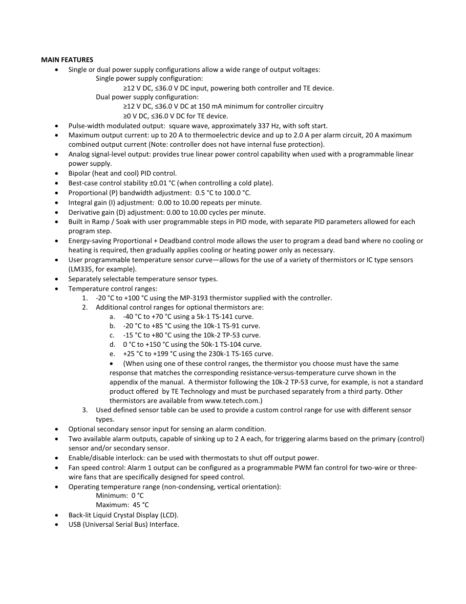 TE Technology TC-720 User Manual | Page 12 / 98