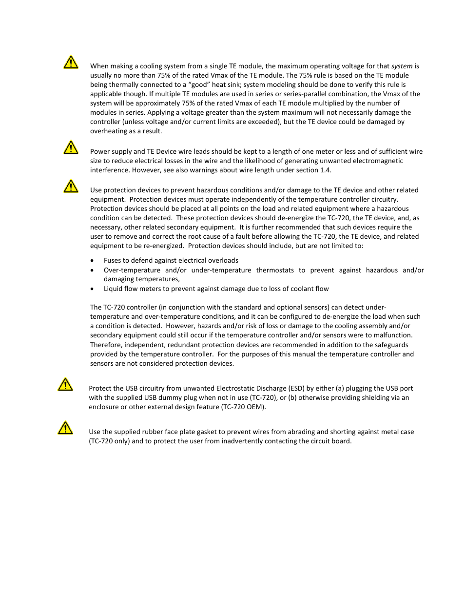 TE Technology TC-720 User Manual | Page 17 / 98