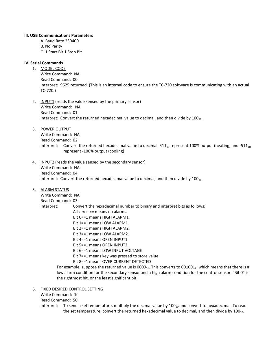 TE Technology TC-720 User Manual | Page 77 / 98