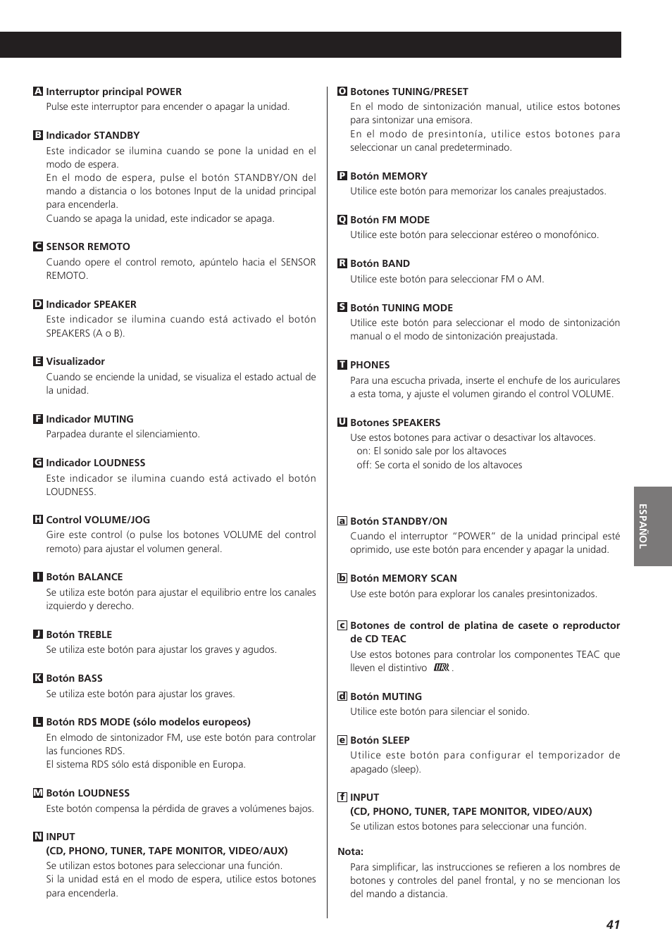 Teac AG-790 User Manual | Page 41 / 100