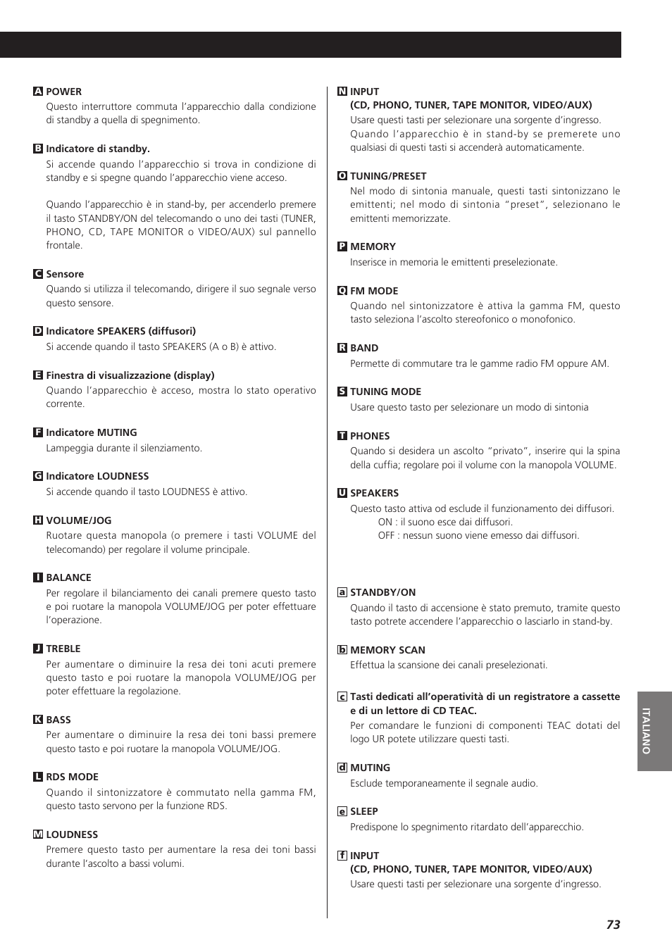 Teac AG-790 User Manual | Page 73 / 100