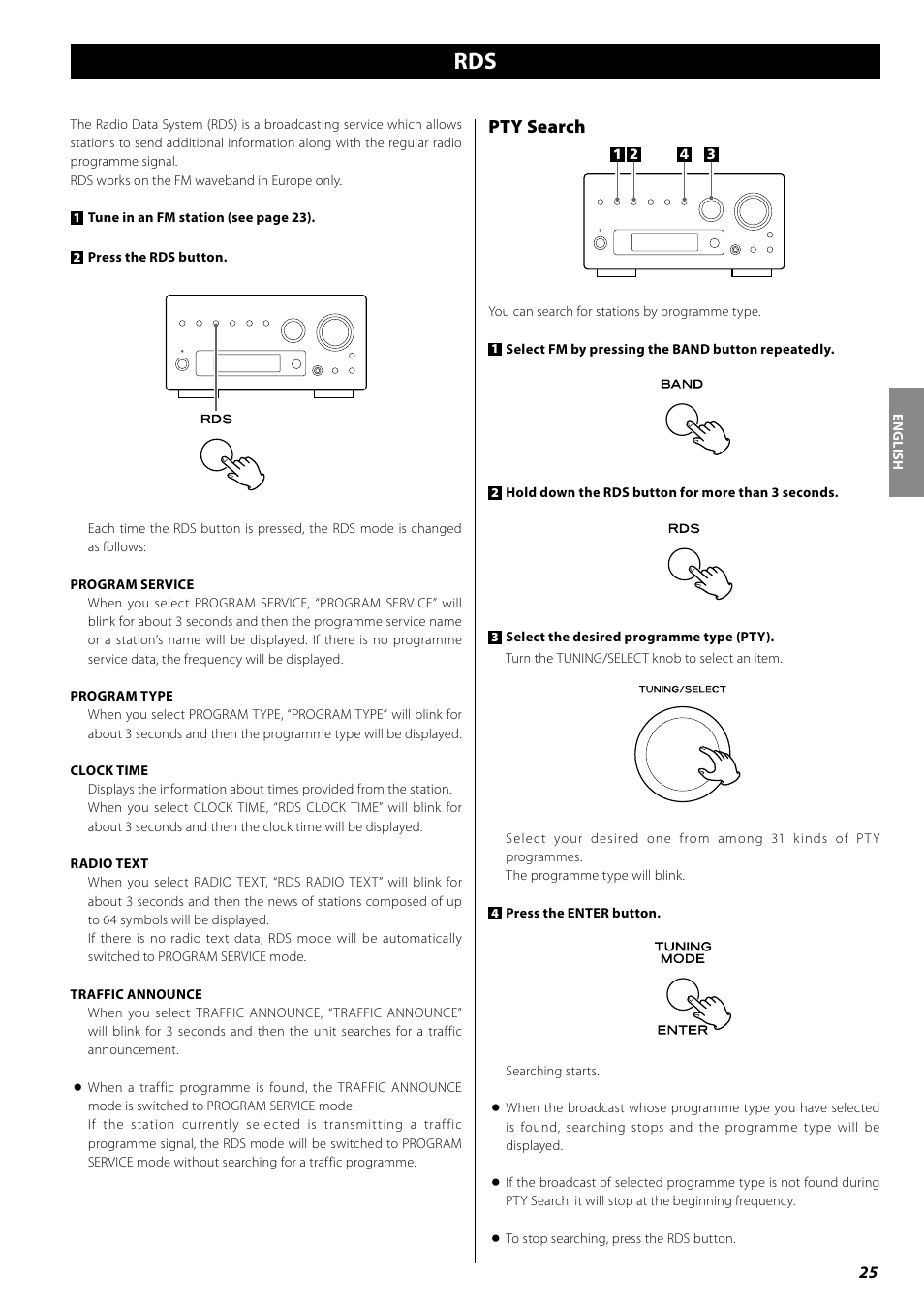 Pty search | Teac AG-H380 User Manual | Page 25 / 32