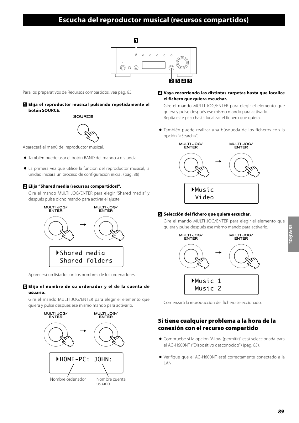 Teac AG-H600NT User Manual | Page 89 / 96