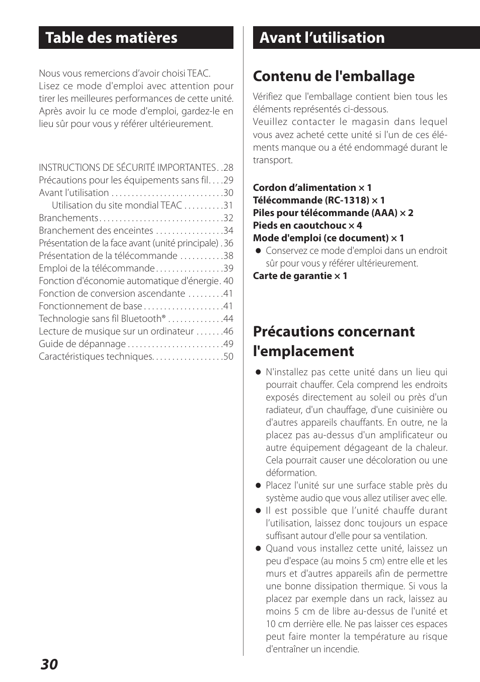 Teac AI-101DA User Manual | Page 30 / 76