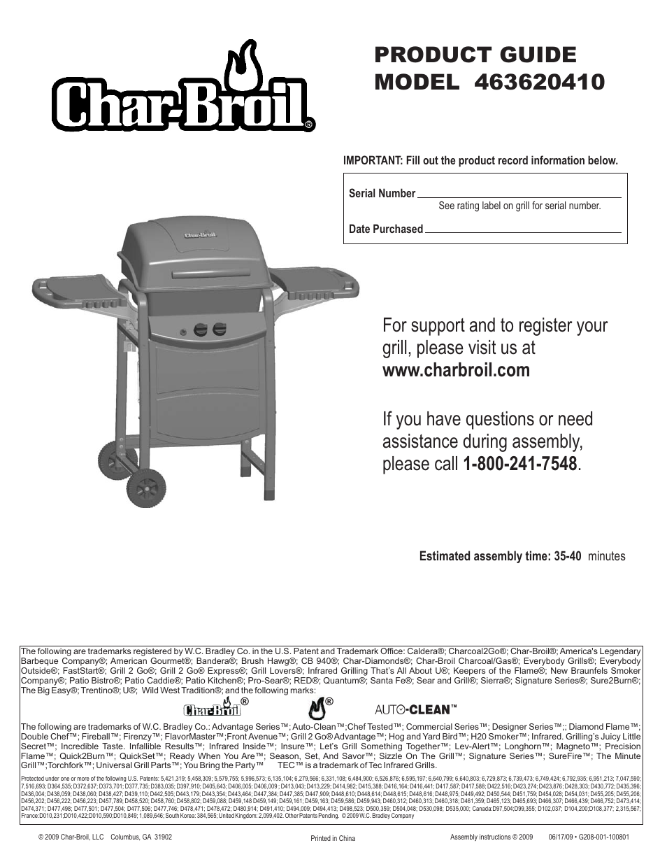 Char-Broil 463620410 User Manual | 32 pages
