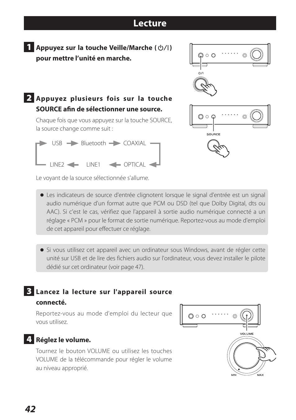 Lecture, 42 lecture | Teac AI-301DA User Manual | Page 42 / 80