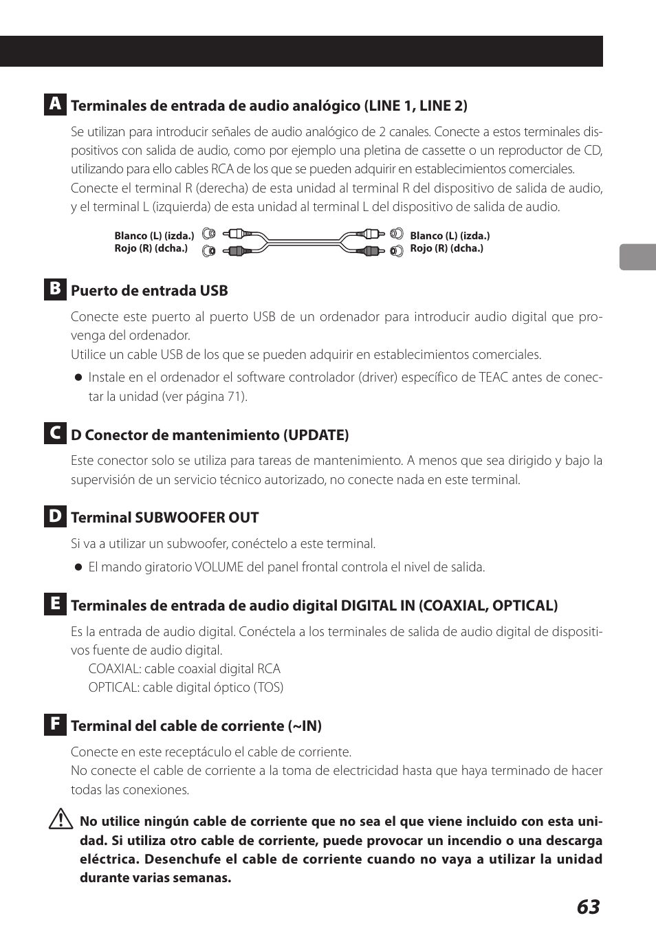 Teac AI-301DA User Manual | Page 63 / 80