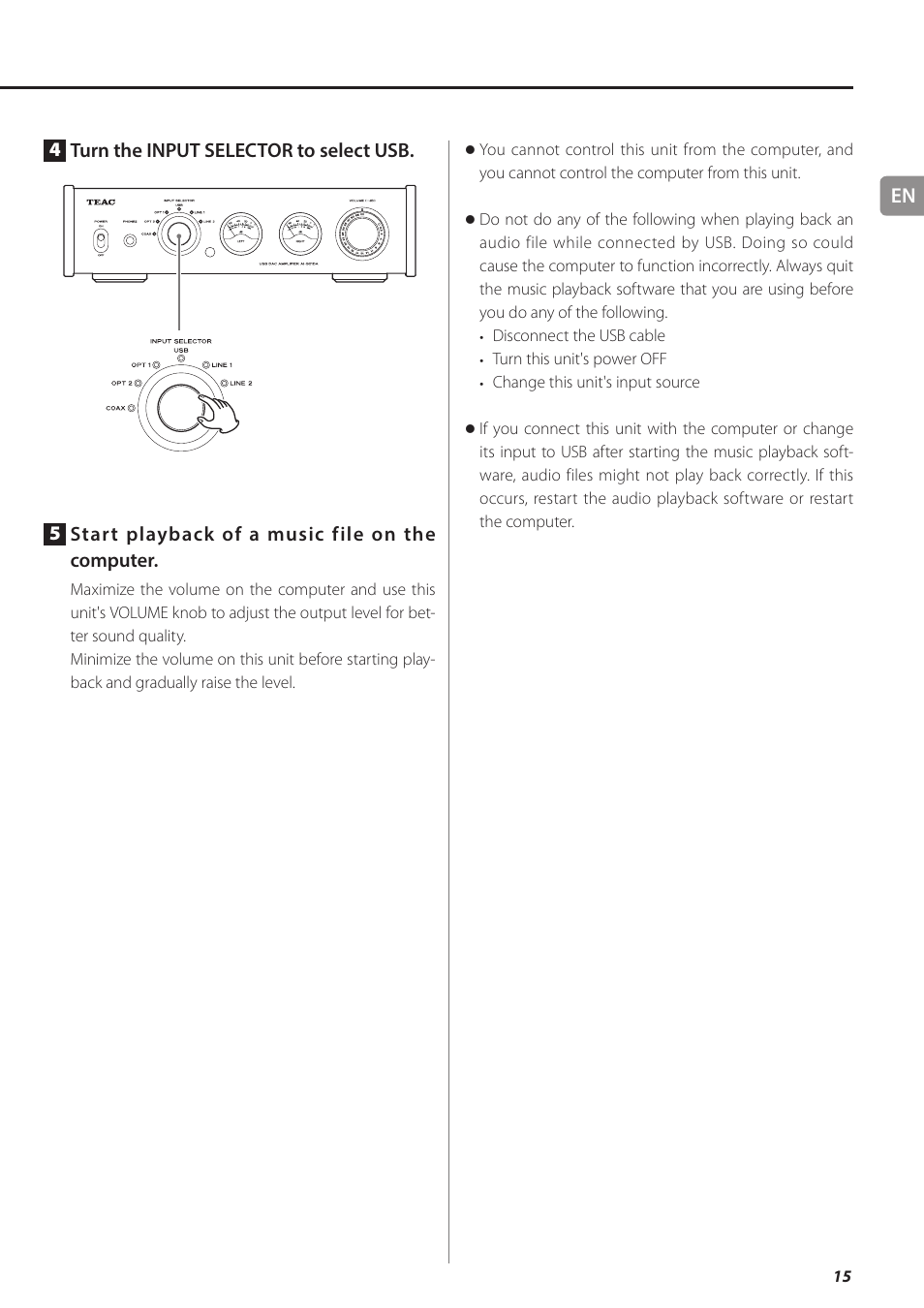 Teac AI-501DA User Manual | Page 15 / 52