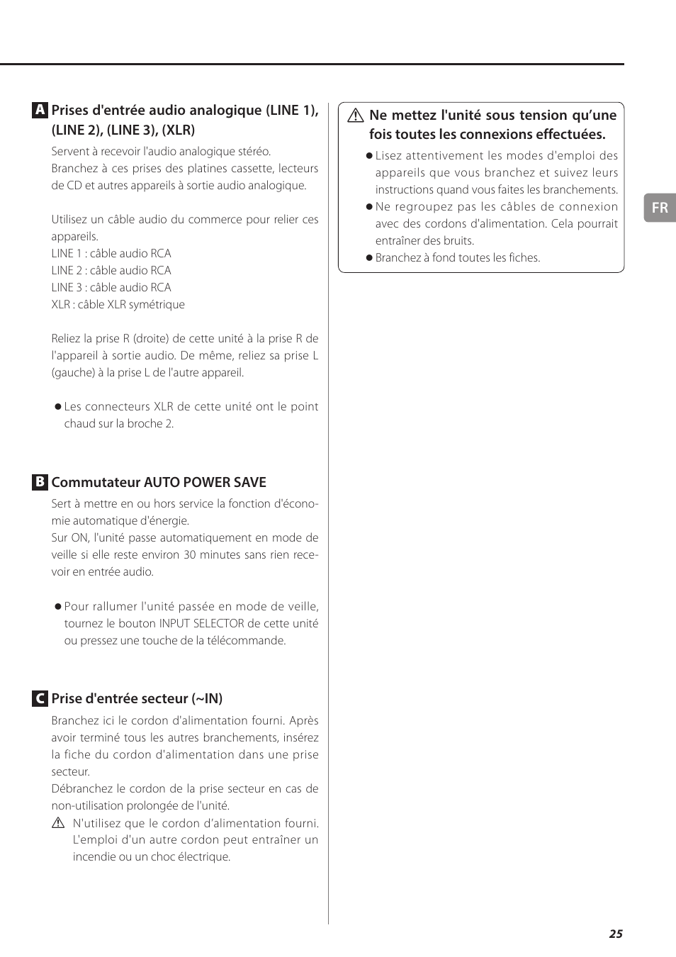 Teac AX-501 User Manual | Page 25 / 48